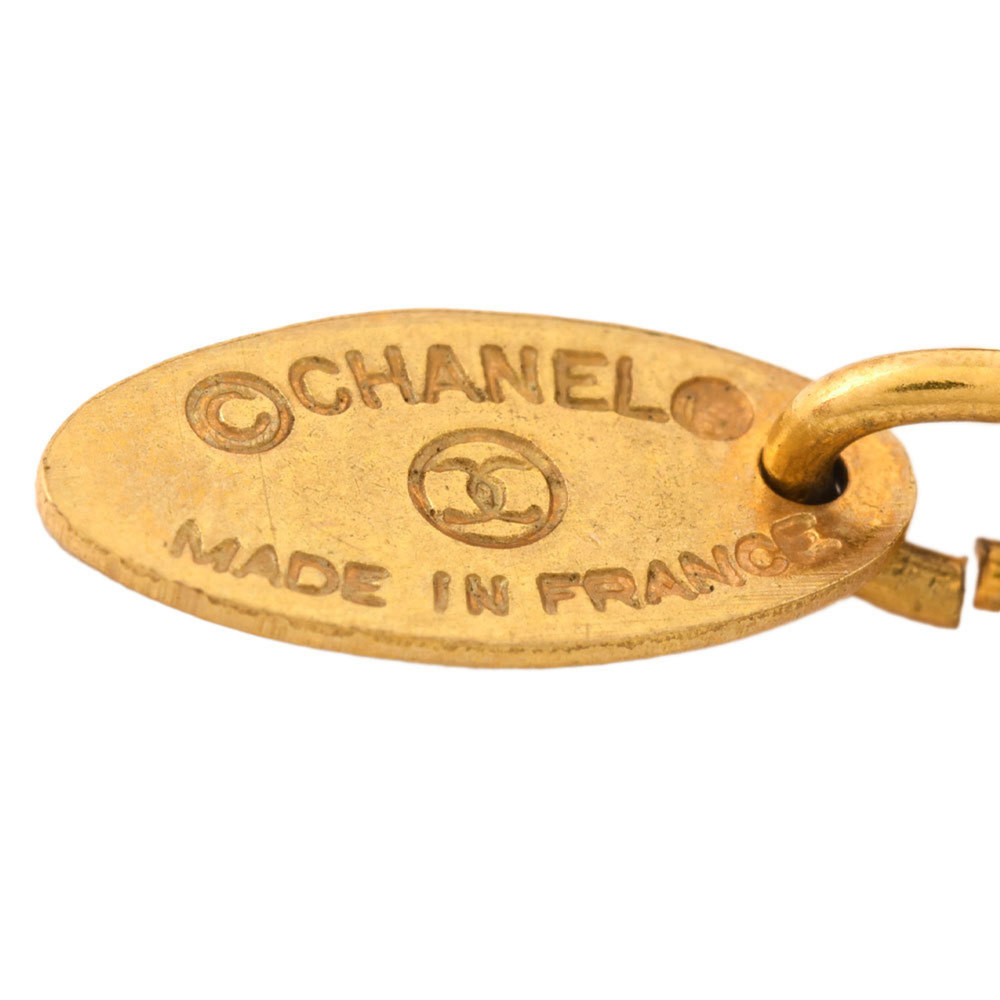 CHANEL 1990 Charm Keychain Keyring Chain GP Round Circle - Picture 3 of 5